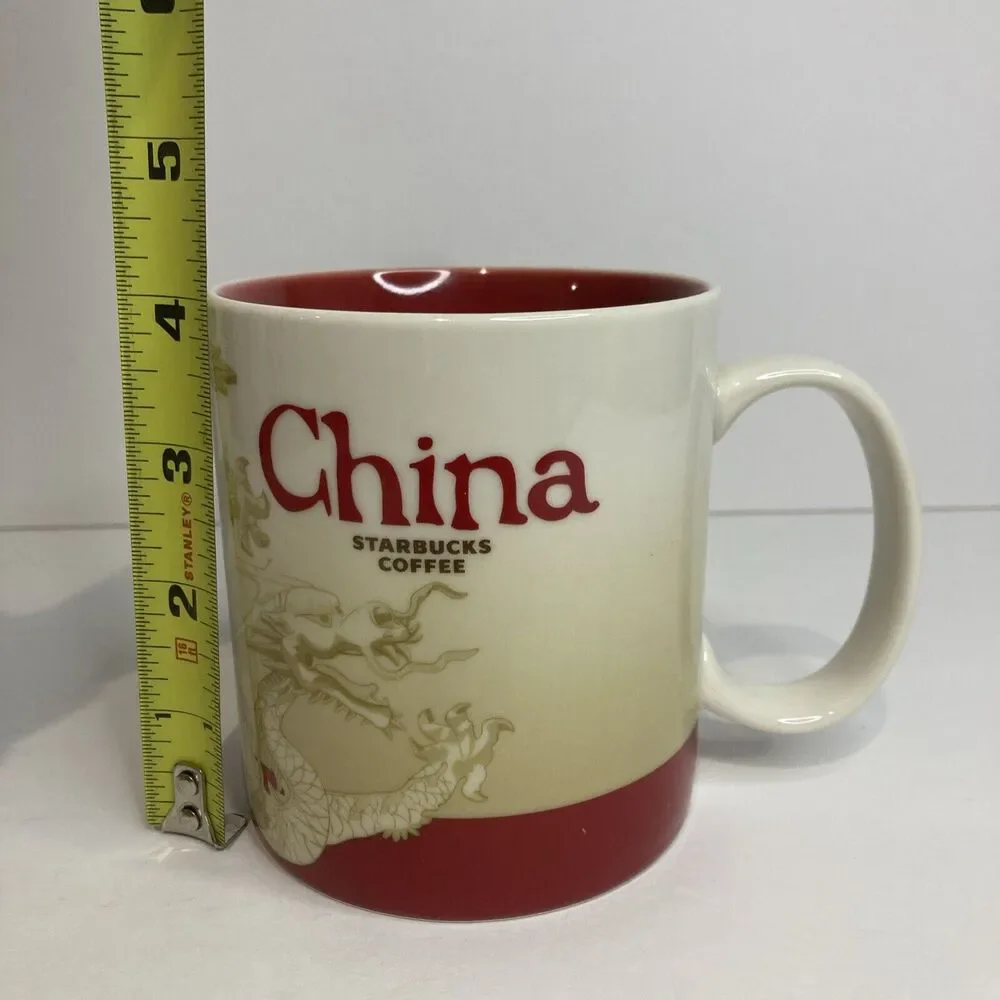 Starbucks China 2013 Global Icon Series Mug Coffee Tea Cup‎ Mug Dragon